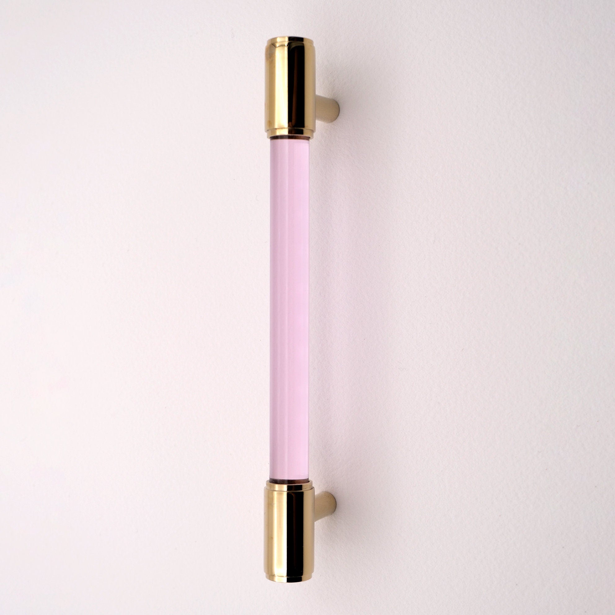 Lucite Cabinet Pulls: 5" Modern Drawer Handles, Gold & Chrome