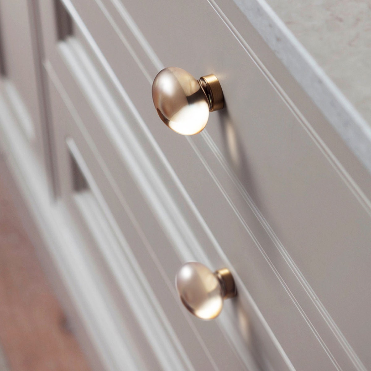 Crystal Cabinet Knobs Clear And Champagne | Glass Dresser Knobs | Champagne Crystal Knobs | Transparent Knobs | Versatile Decorative Knobs