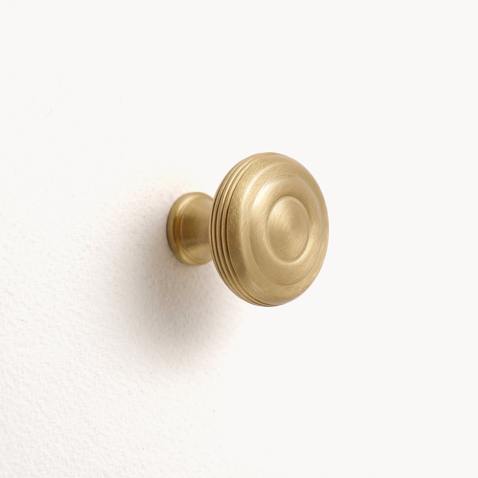Brushed Brass Cabinet Pulls: Modern French Solid Brass Drawer Handles
