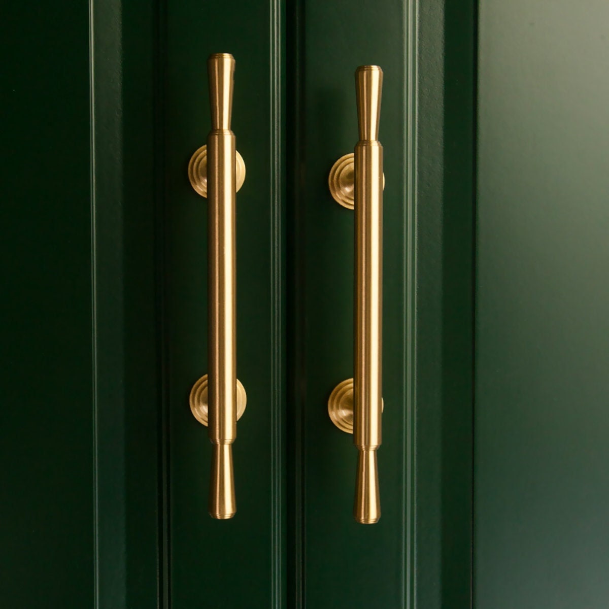 Brushed Brass Cabinet Pull Handle | MCM Kitchen Hardware