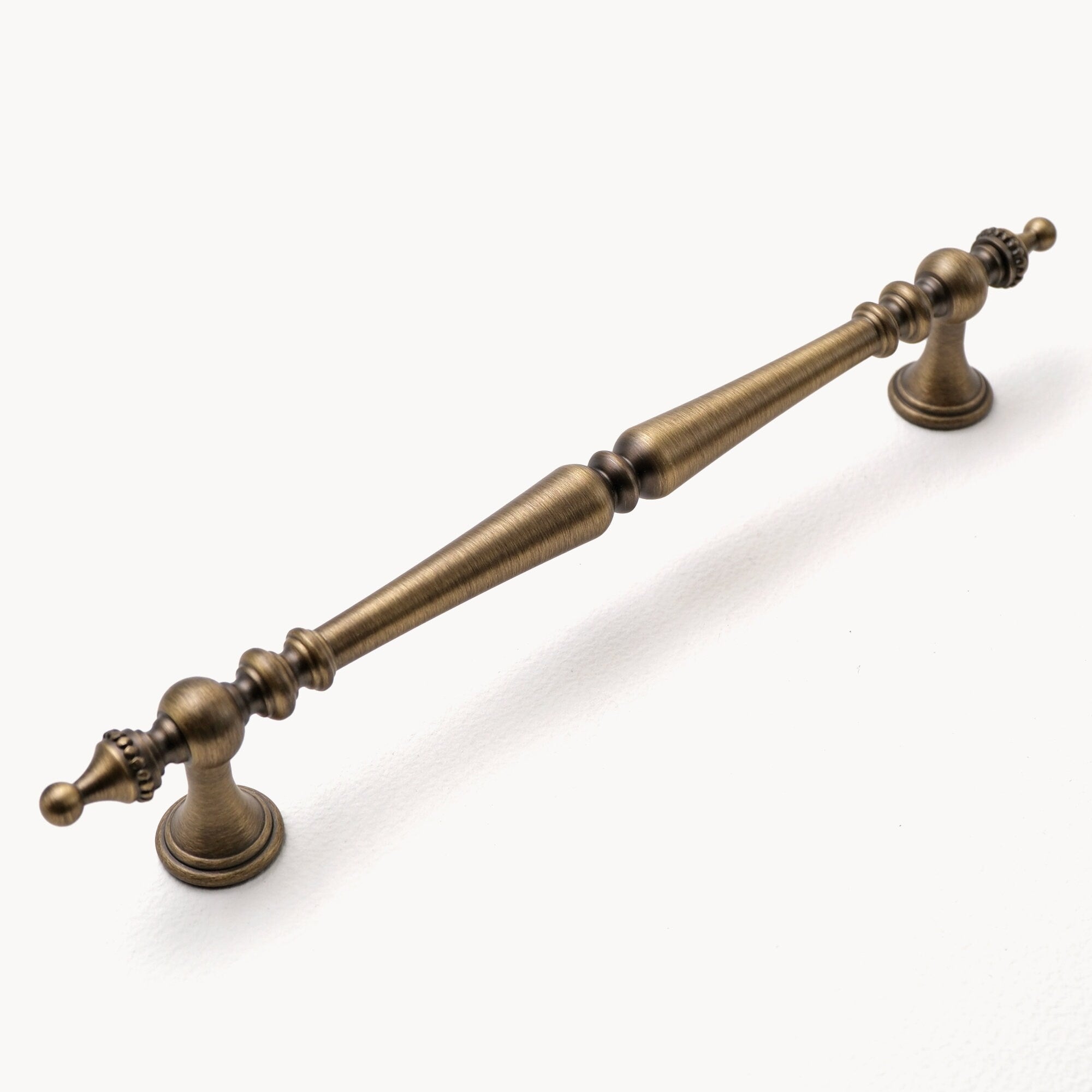 Solid Brass Cabinet Handles, Antique Gold Kitchen Drawer Pulls