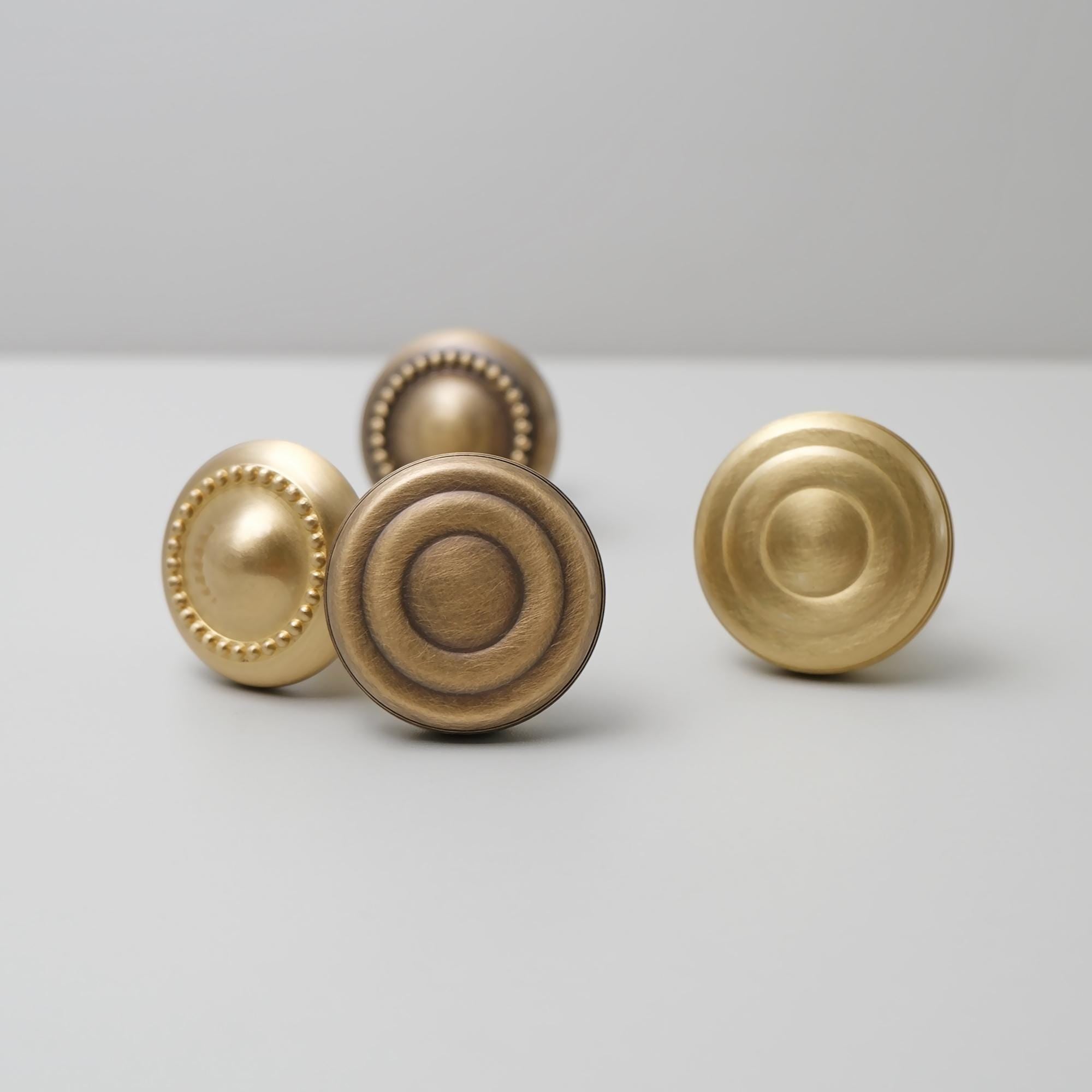 Solid Brass Antique Drawer Knob, Versatile Cabinet Hardware