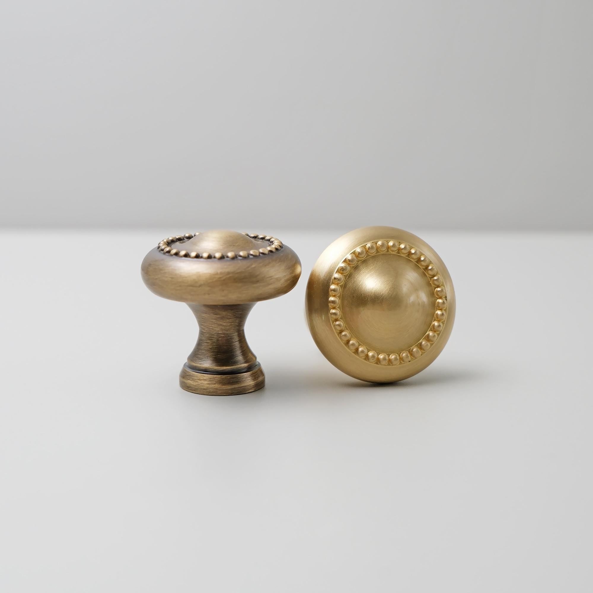 Solid Brass Antique Drawer Knob, Versatile Cabinet Hardware