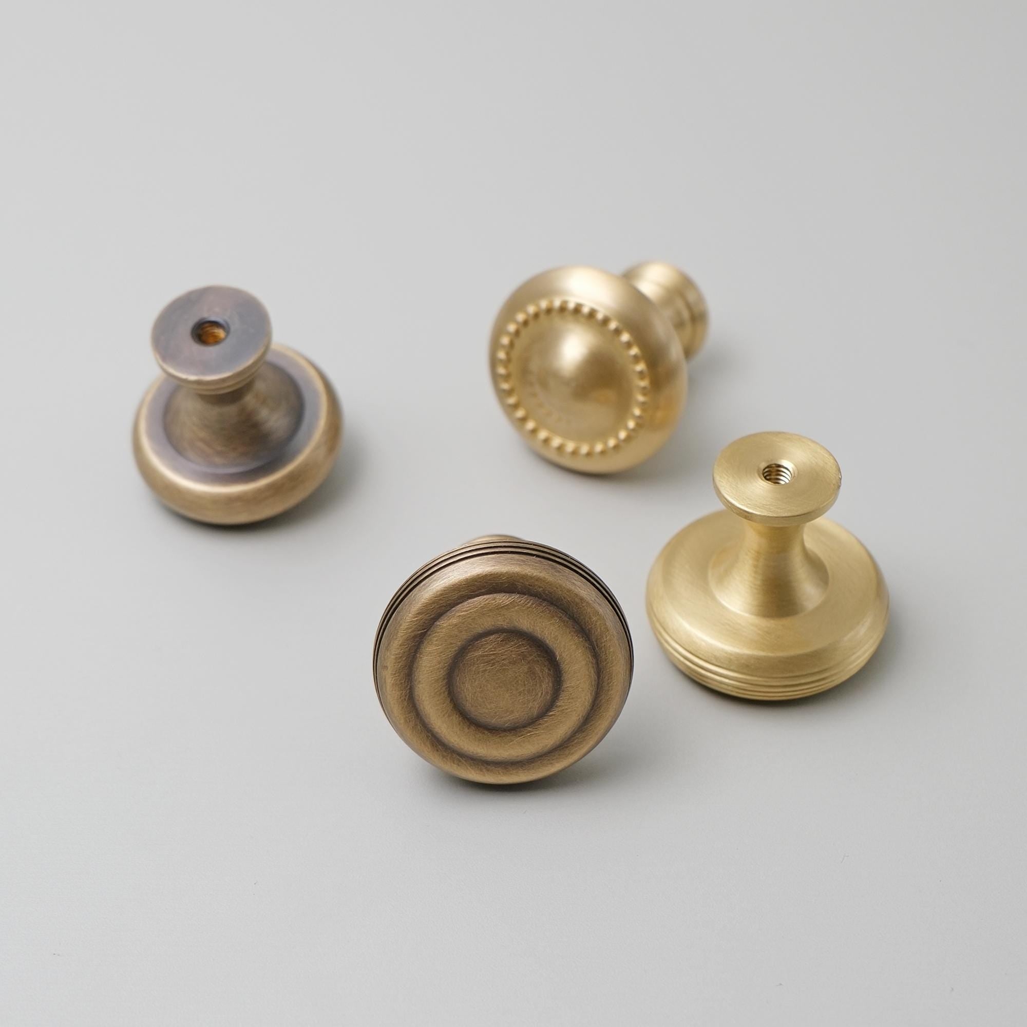 Solid Brass Antique Drawer Knob, Versatile Cabinet Hardware