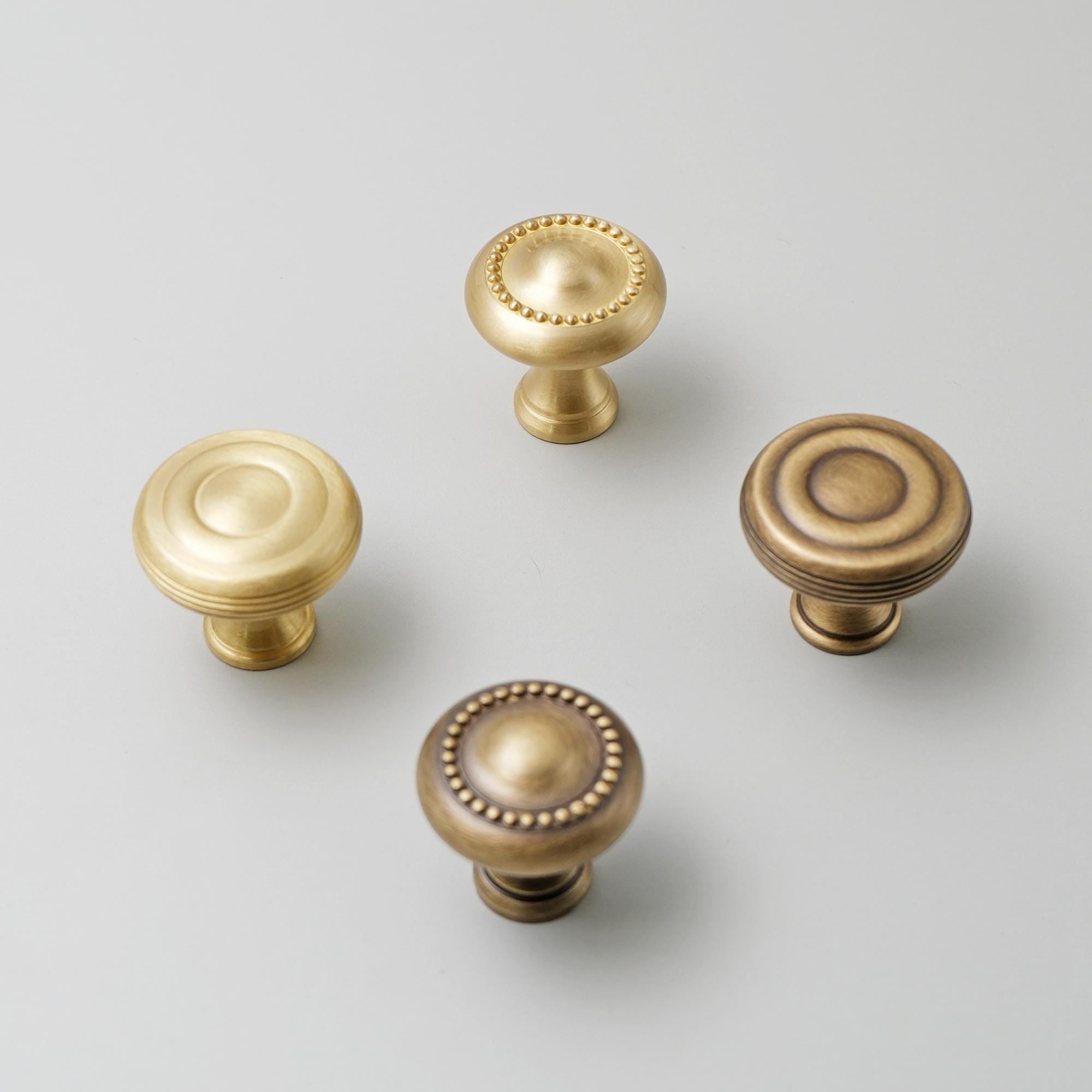 Solid Brass Antique Drawer Knob, Versatile Cabinet Hardware