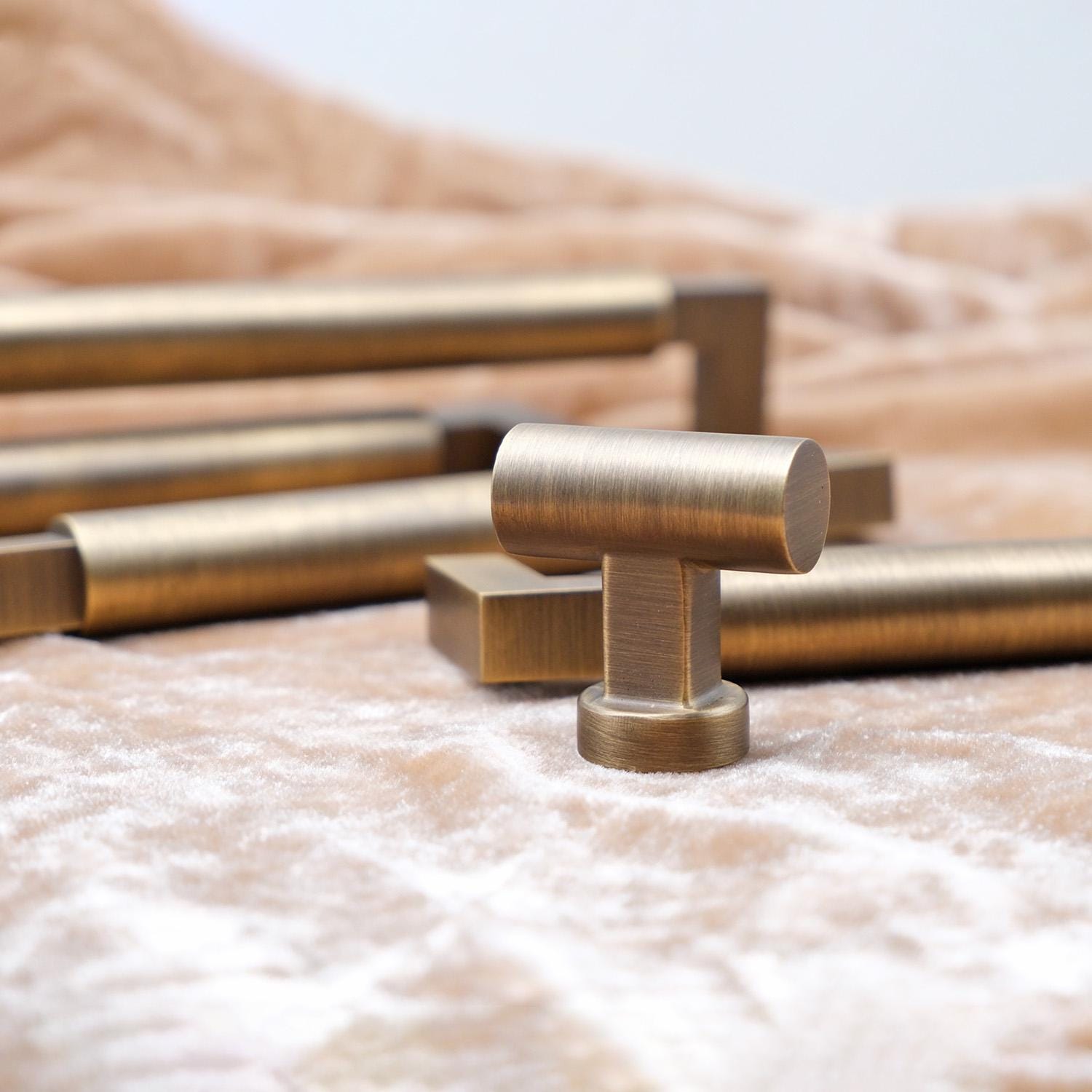 Old Brass Barn Door Pulls | Antique Brass Door Pulls | Minimalist Cabinet Pulls | Drawer Pulls And Knobs | Countryside Home Hardware