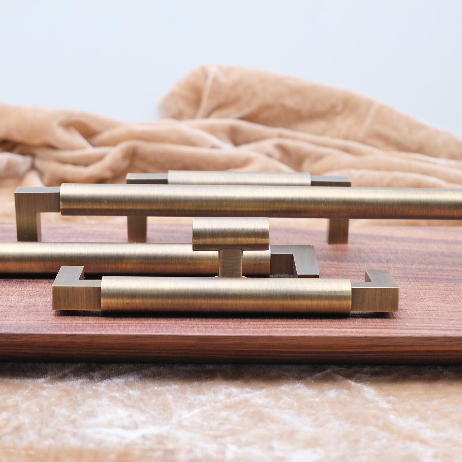 Old Brass Barn Door Pulls | Antique Brass Door Pulls | Minimalist Cabinet Pulls | Drawer Pulls And Knobs | Countryside Home Hardware