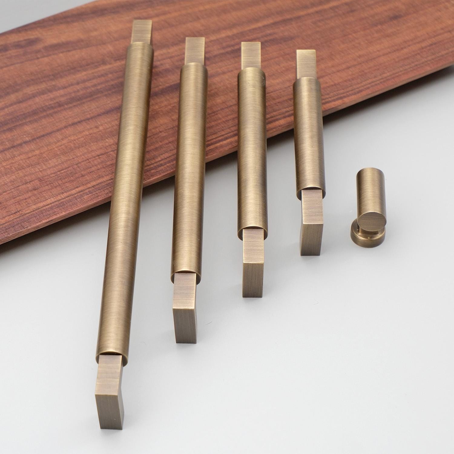 Old Brass Barn Door Pulls | Antique Brass Door Pulls | Minimalist Cabinet Pulls | Drawer Pulls And Knobs | Countryside Home Hardware
