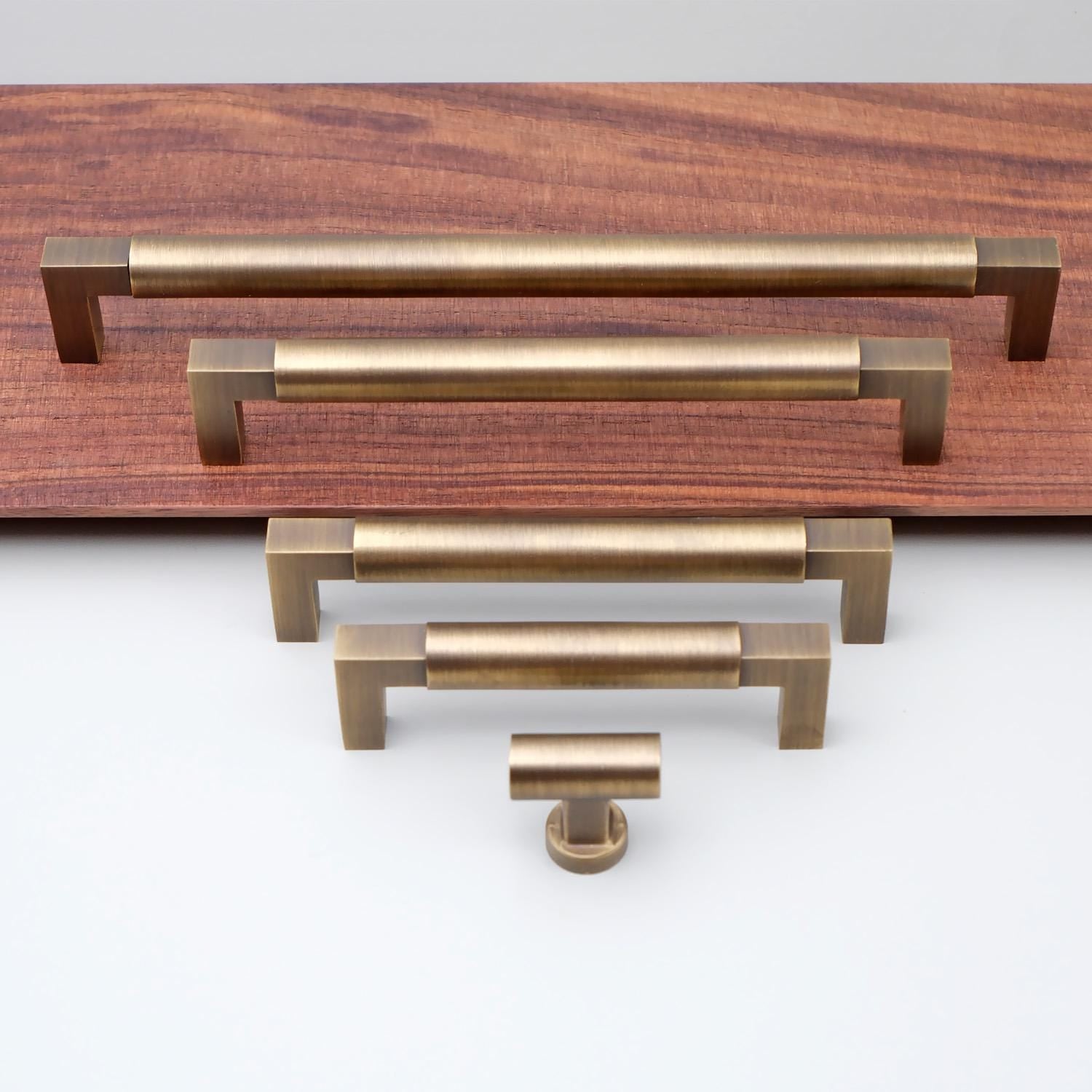 Old Brass Barn Door Pulls | Antique Brass Door Pulls | Minimalist Cabinet Pulls | Drawer Pulls And Knobs | Countryside Home Hardware