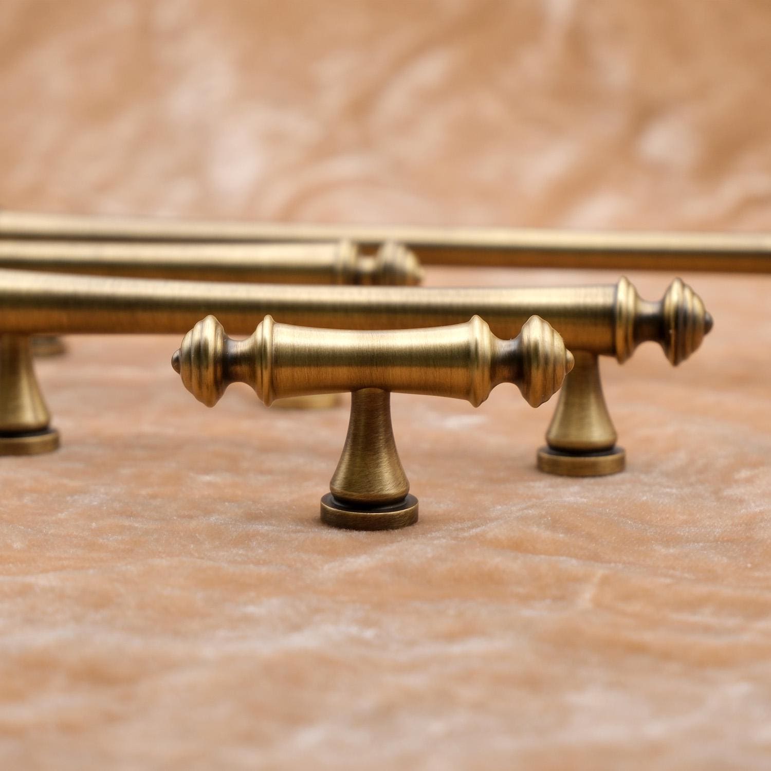 Antique Brass Cabinet Handles: Solid Brass Drawer Pulls
