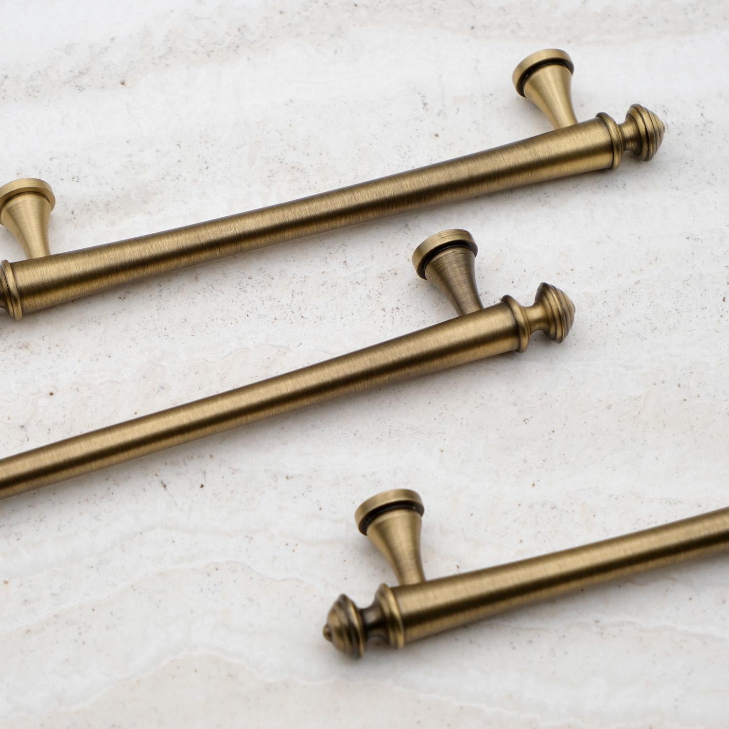 Antique Brass Cabinet Handles: Solid Brass Drawer Pulls