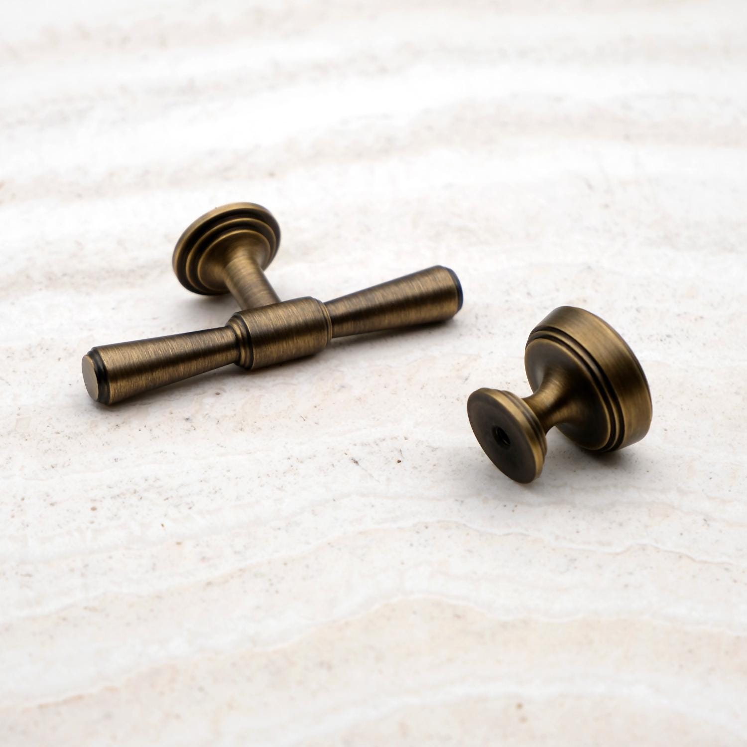 Antique Brass Cabinet Handles | Vintage Gold Kitchen Hardware