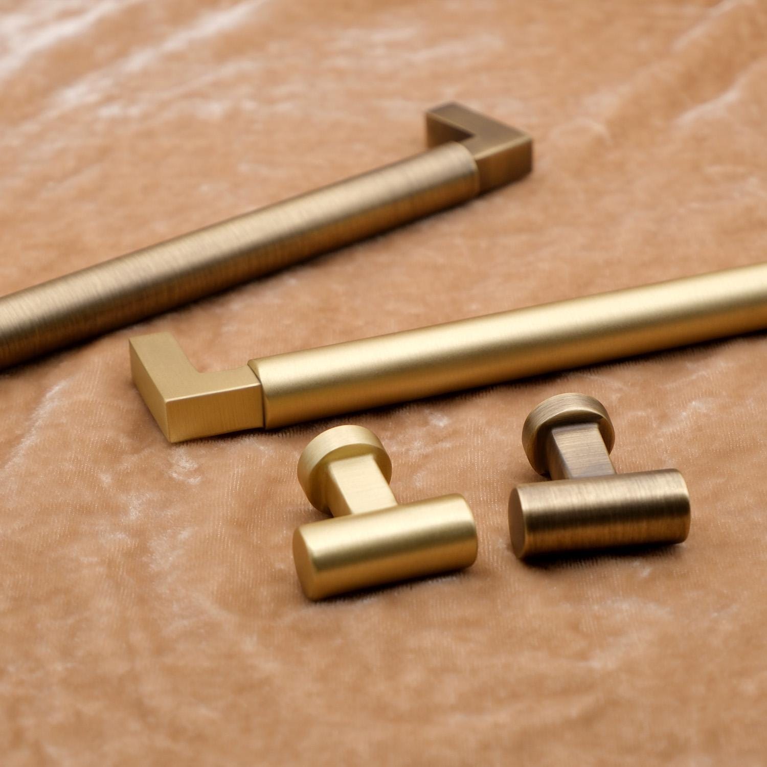 Solid Brass Antique Gold Cabinet Pulls | Kitchen Hardware