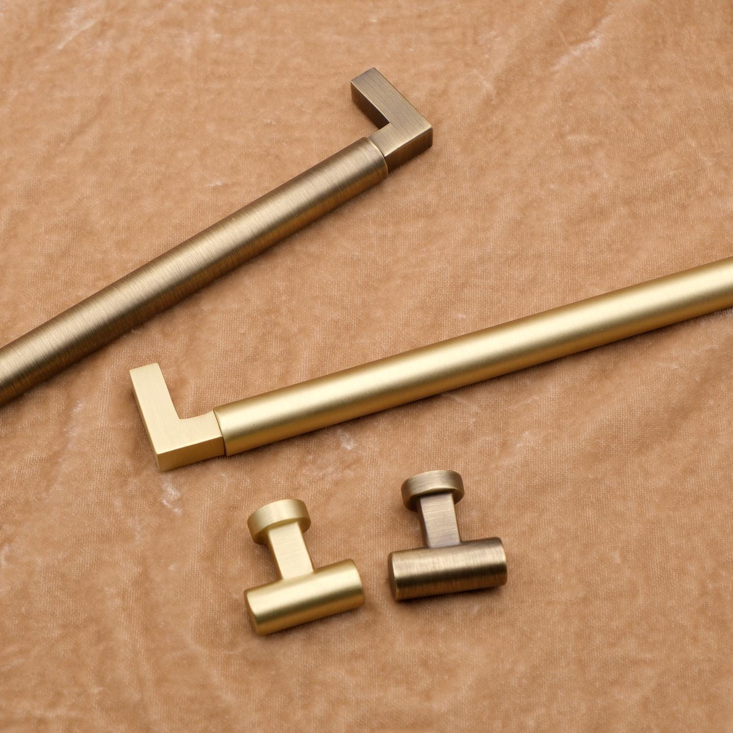 Solid Brass Antique Gold Cabinet Pulls | Kitchen Hardware