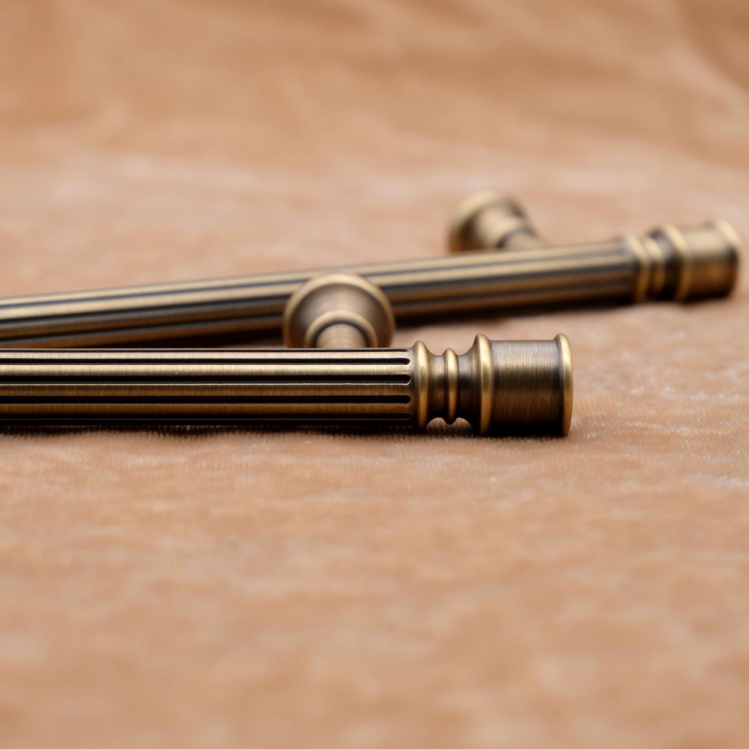 Antique Brass Cabinet Knobs and Pulls | Art Deco Furniture Hardware