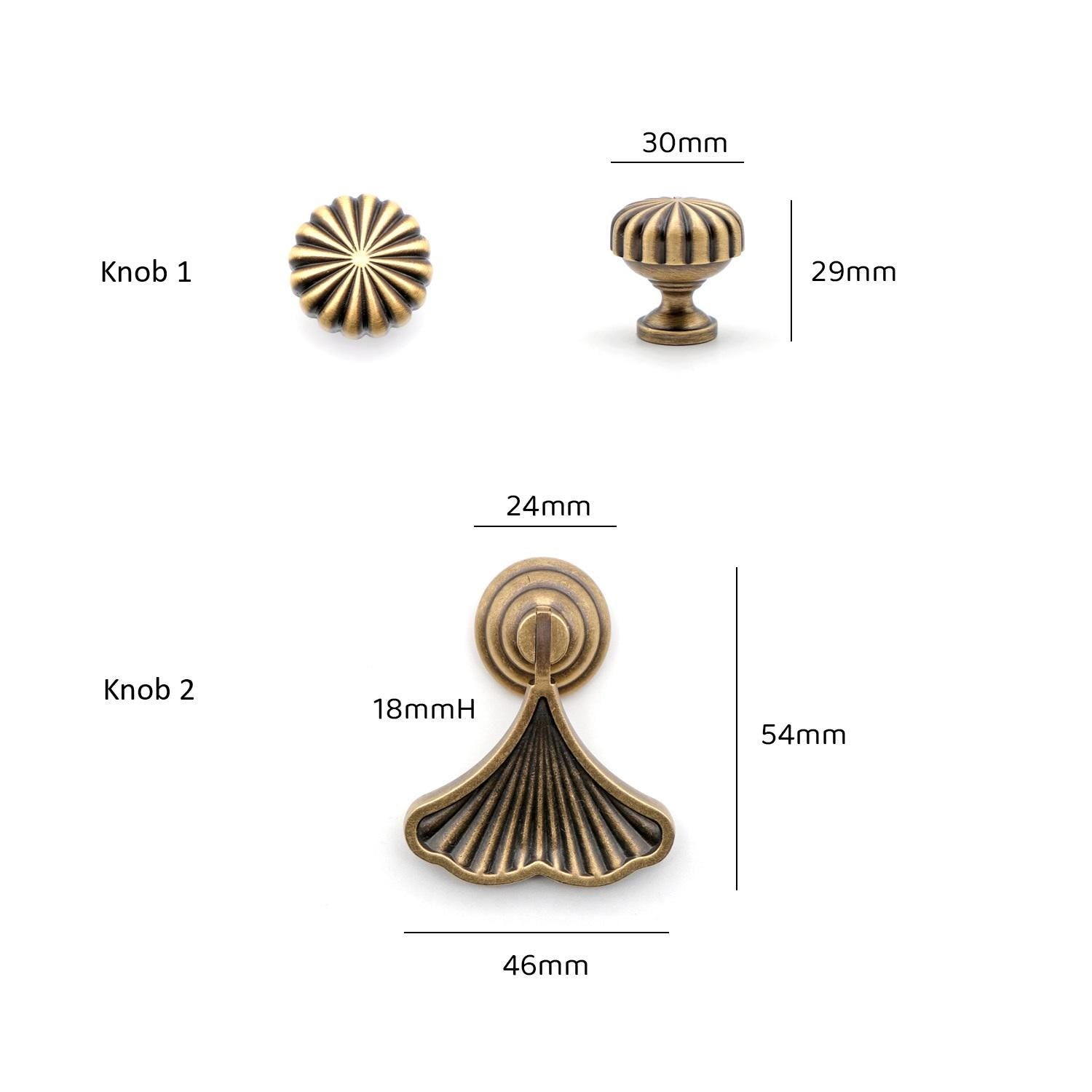 Antique Brass Dresser Knobs | Aged Brass Drop Knobs | Antique Gold Drop Knobs | Solid Brass Drawer Knobs | Brass Cabinet Knobs