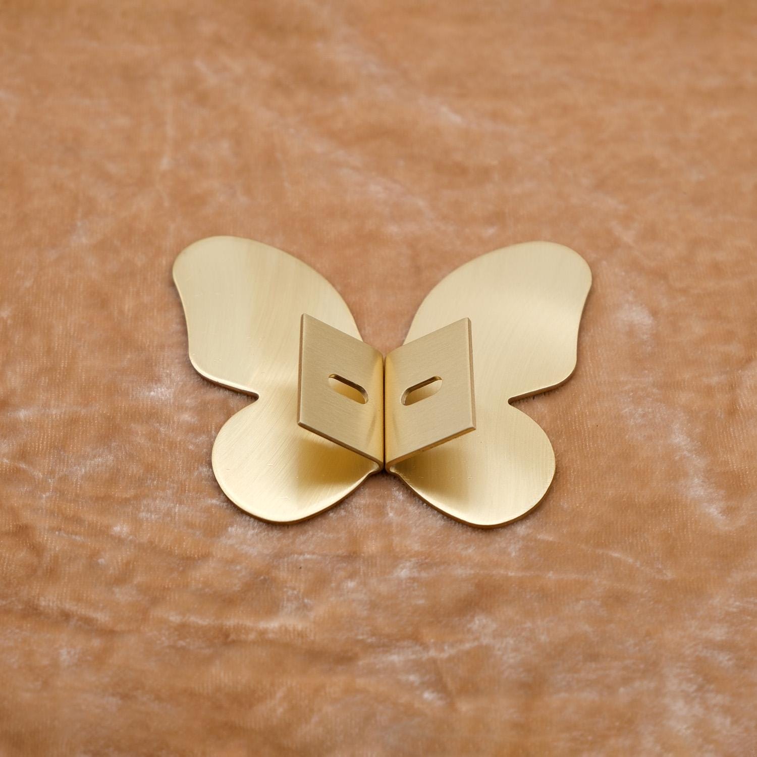 Art Deco Brass Cabinet Pulls | Half Circle & Butterfly Hardware