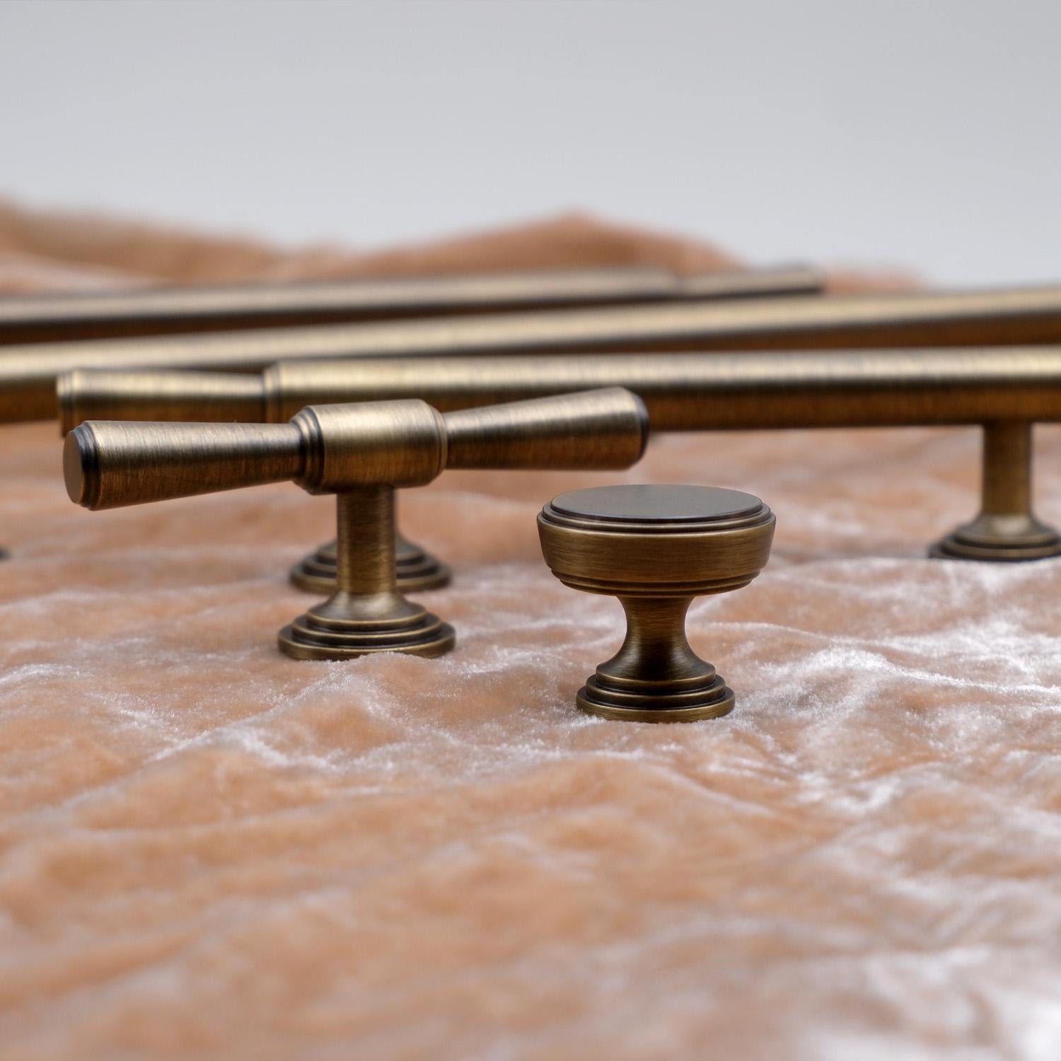 Antique Brass Cabinet Handles | Vintage Gold Kitchen Hardware