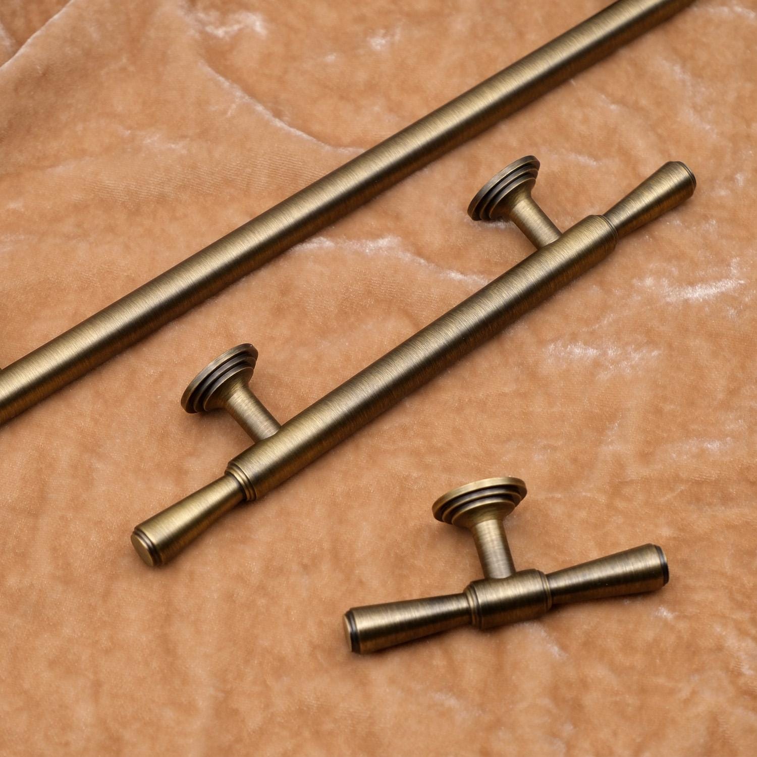 Antique Brass Cabinet Handles | Vintage Gold Kitchen Hardware