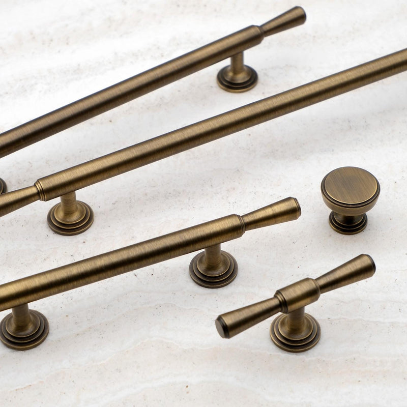 Antique Brass Cabinet Handles | Vintage Gold Kitchen Hardware