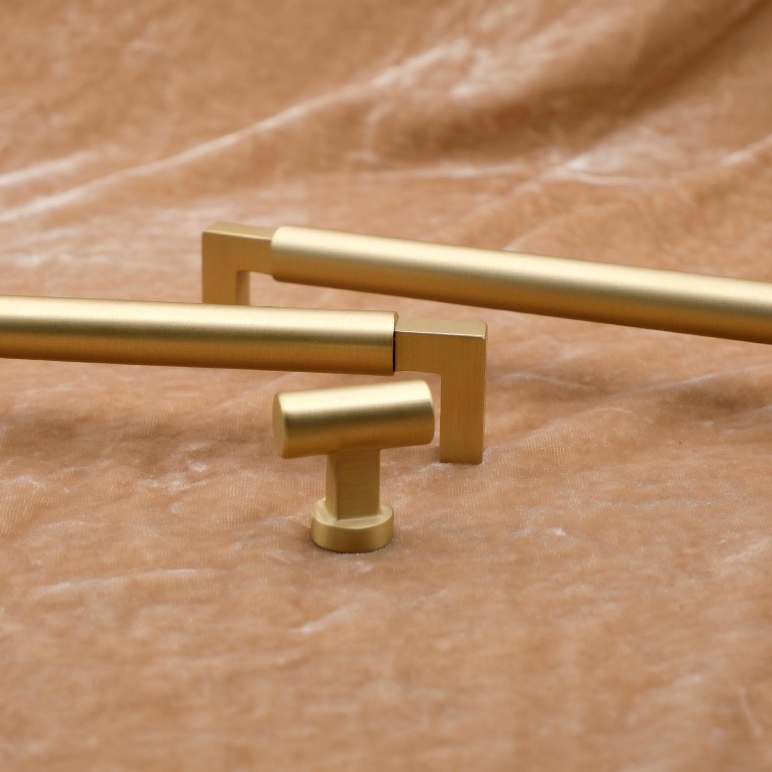 Solid Brass Antique Gold Cabinet Pulls | Kitchen Hardware