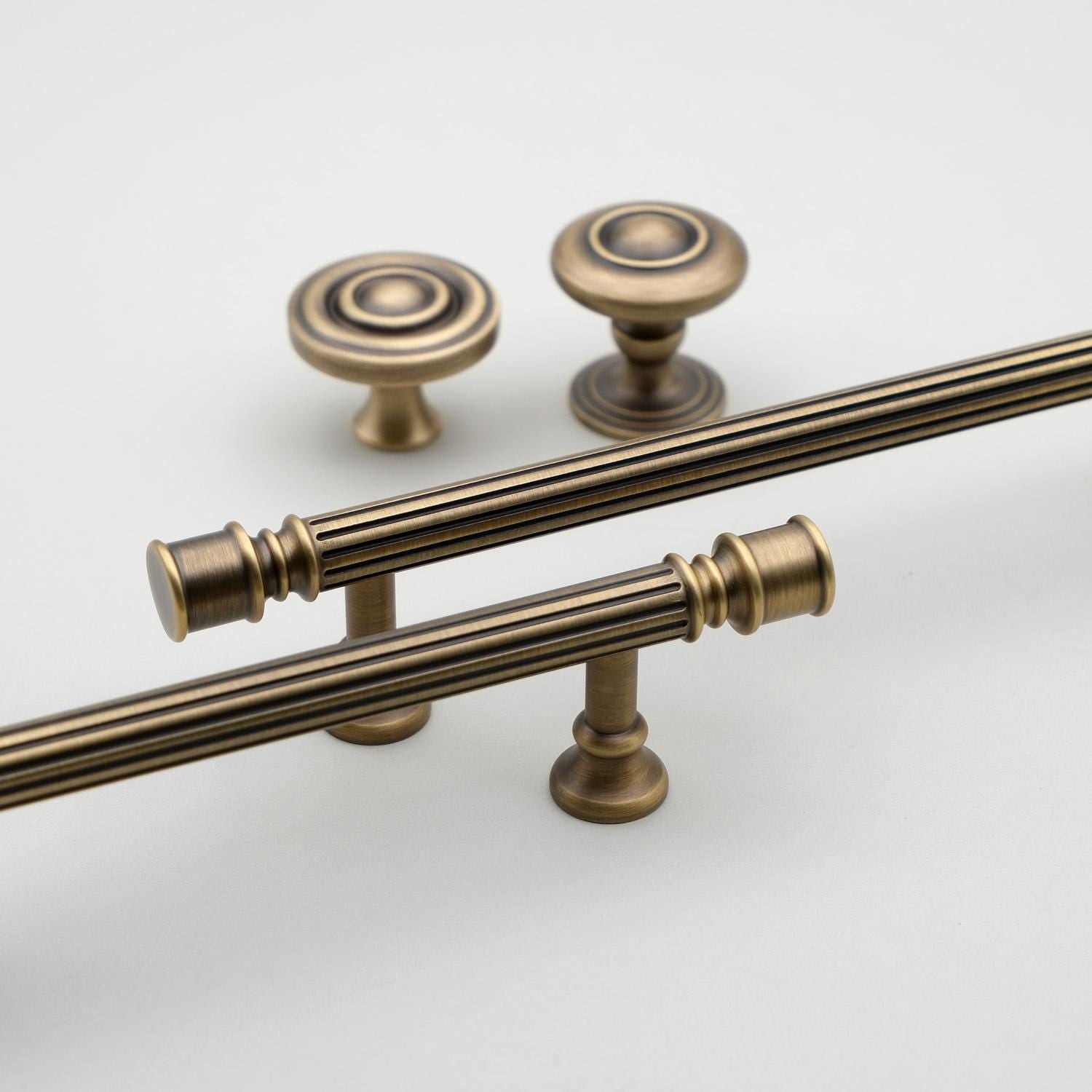 Antique Brass Cabinet Knobs and Pulls | Art Deco Furniture Hardware