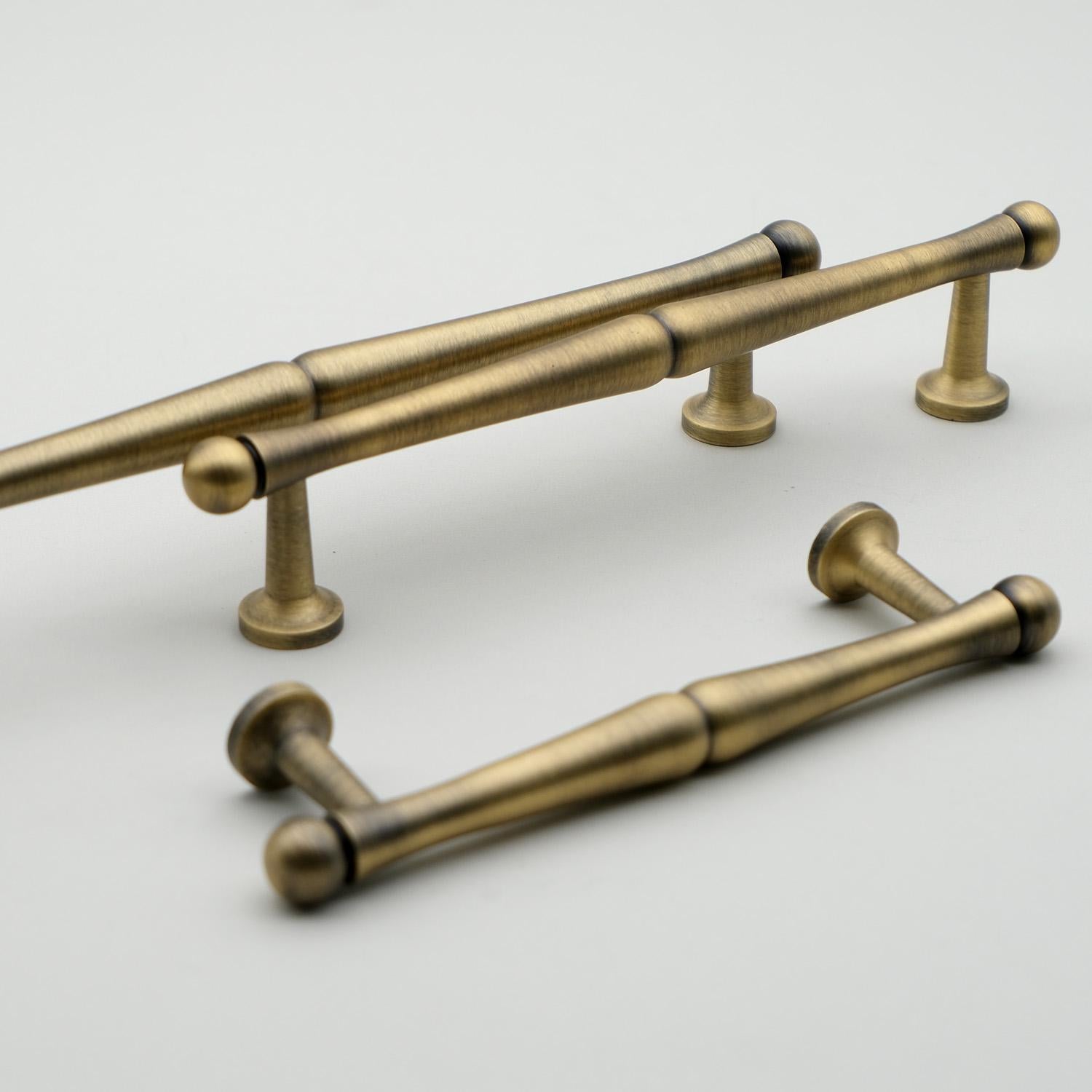 Antique Brass Cabinet Knobs and Pulls | Solid Brass Drawer Hardware