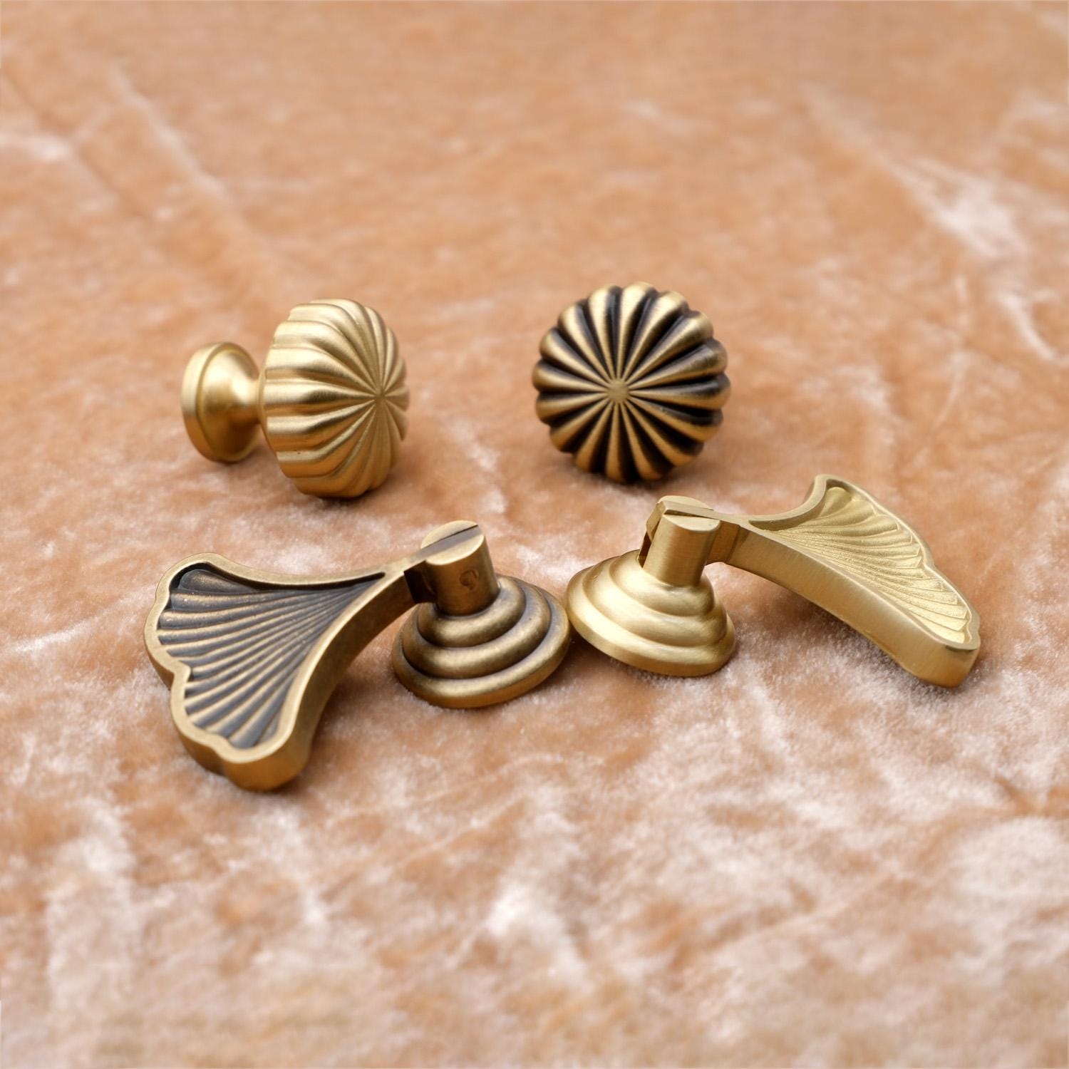 Antique Brass Dresser Knobs | Aged Brass Drop Knobs | Antique Gold Drop Knobs | Solid Brass Drawer Knobs | Brass Cabinet Knobs