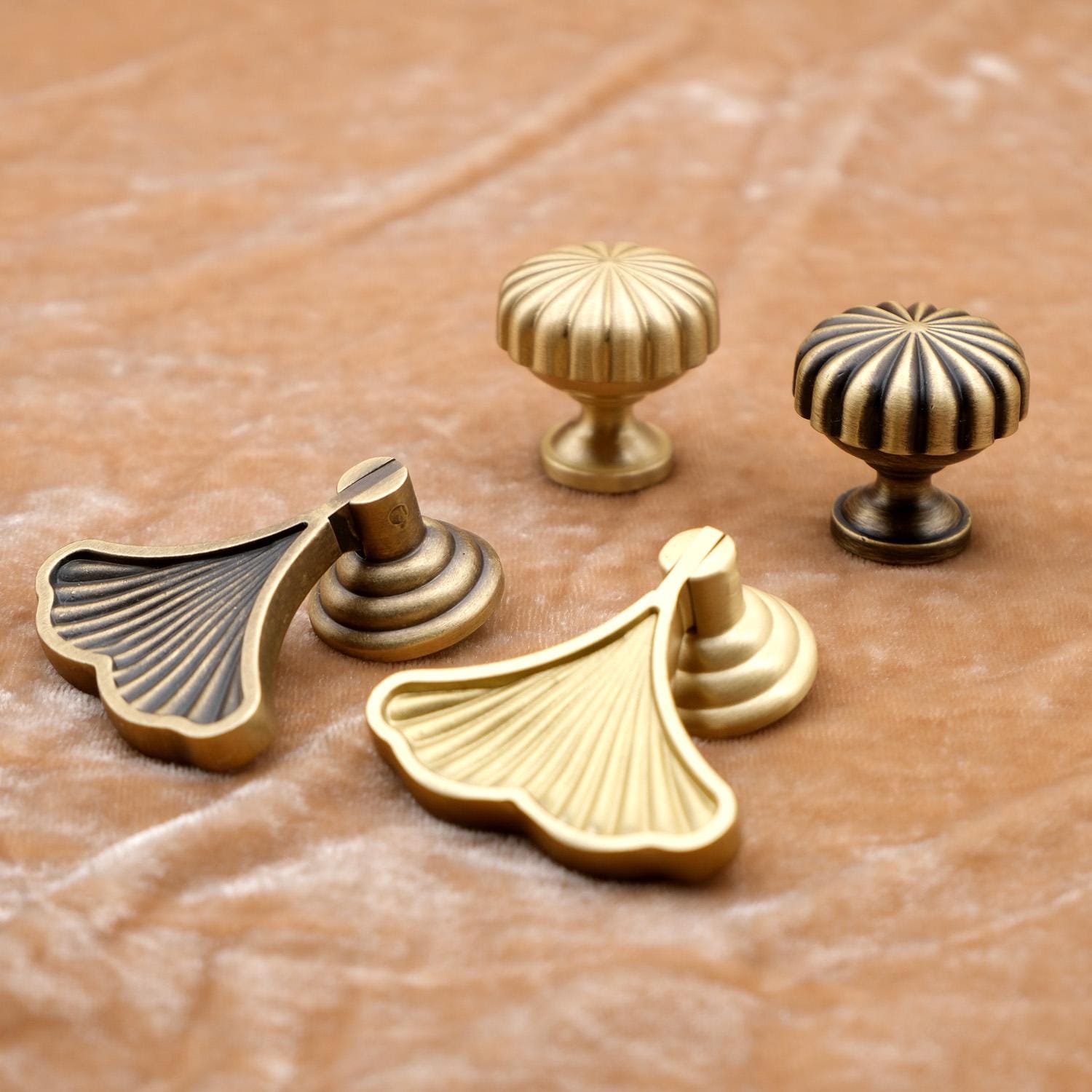 Antique Brass Dresser Knobs | Aged Brass Drop Knobs | Antique Gold Drop Knobs | Solid Brass Drawer Knobs | Brass Cabinet Knobs