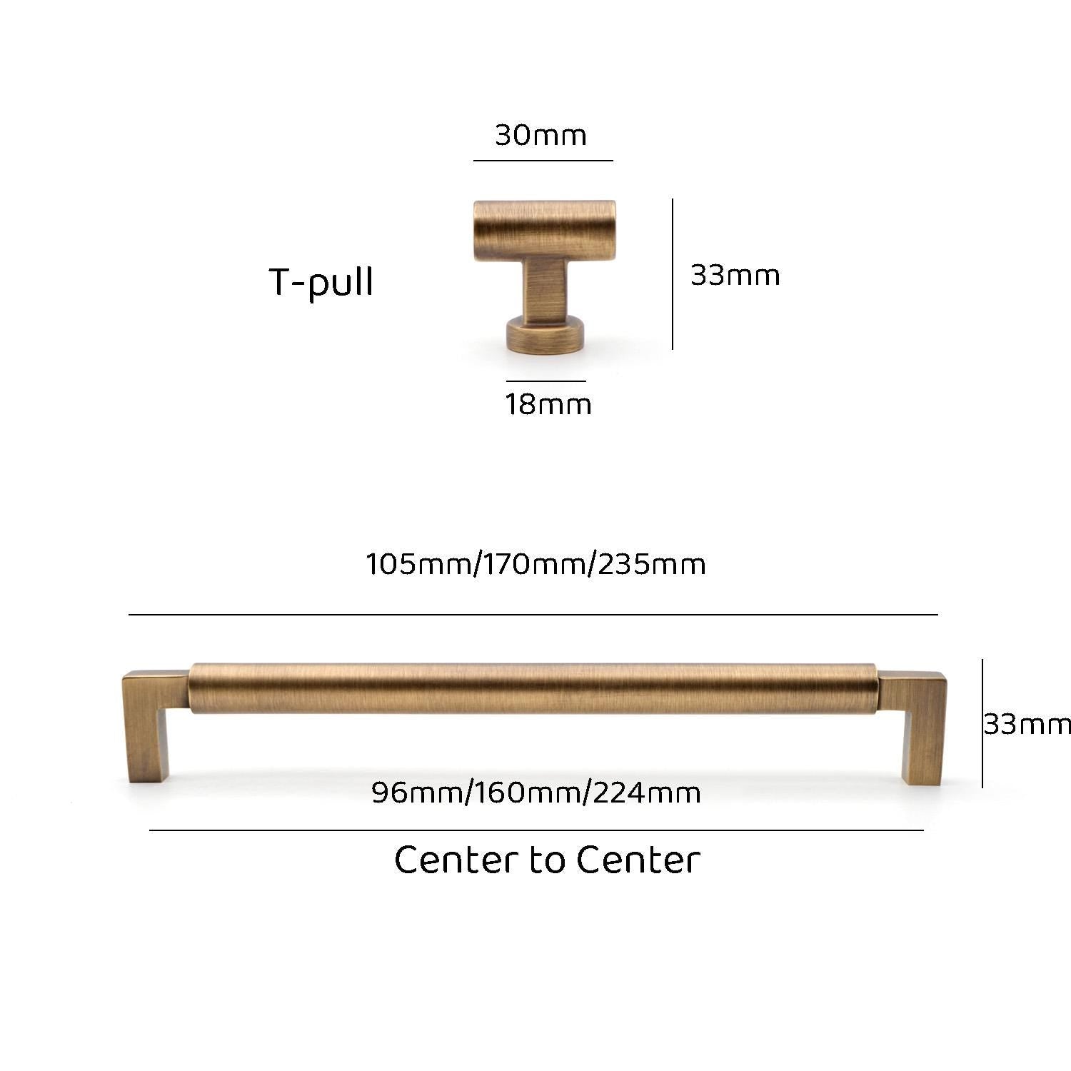Brushed Brass Cabinet Door Pulls: Modern Farmhouse Kitchen Hardware