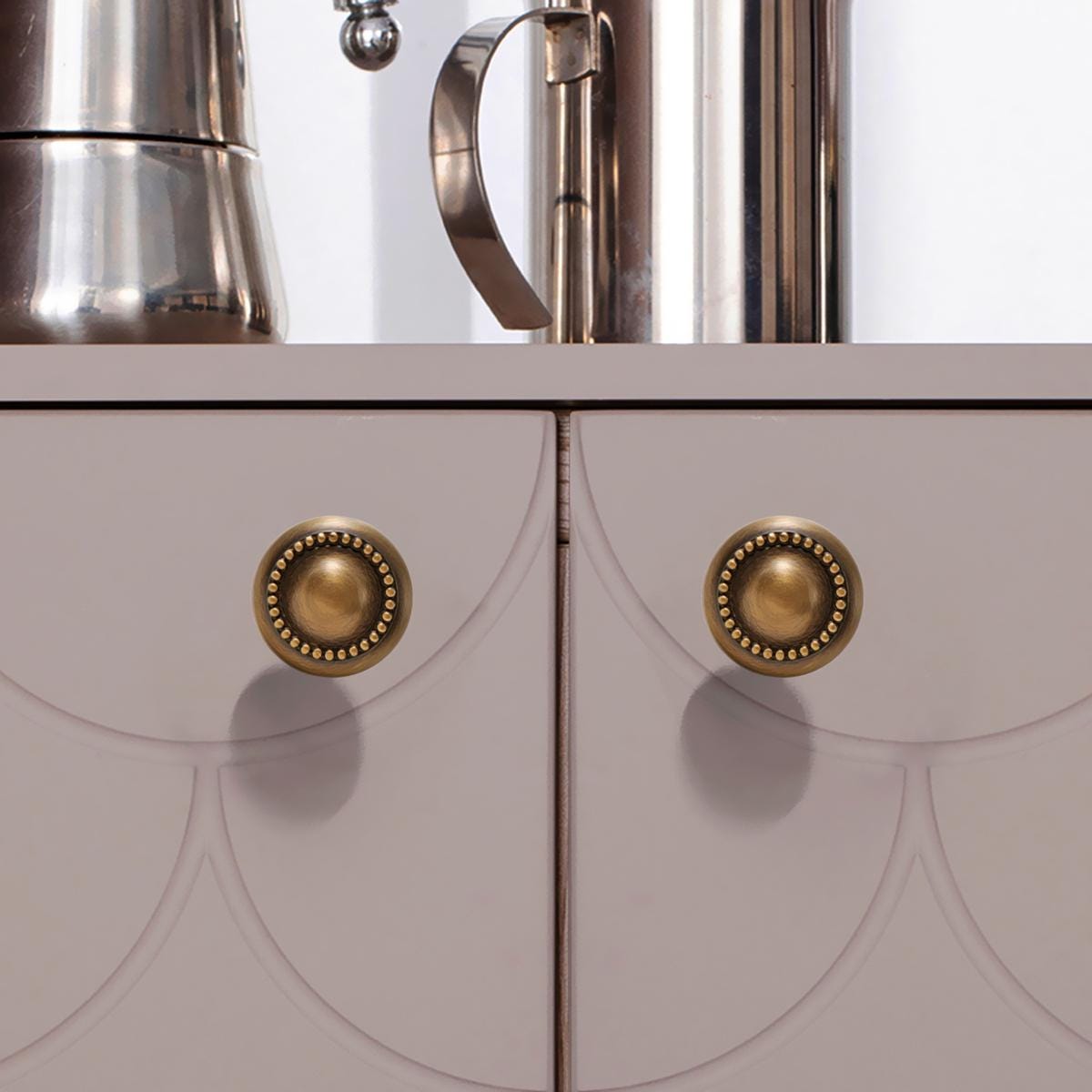 Ornate Antique Brass Cabinet Knobs: Vintage Furniture Hardware