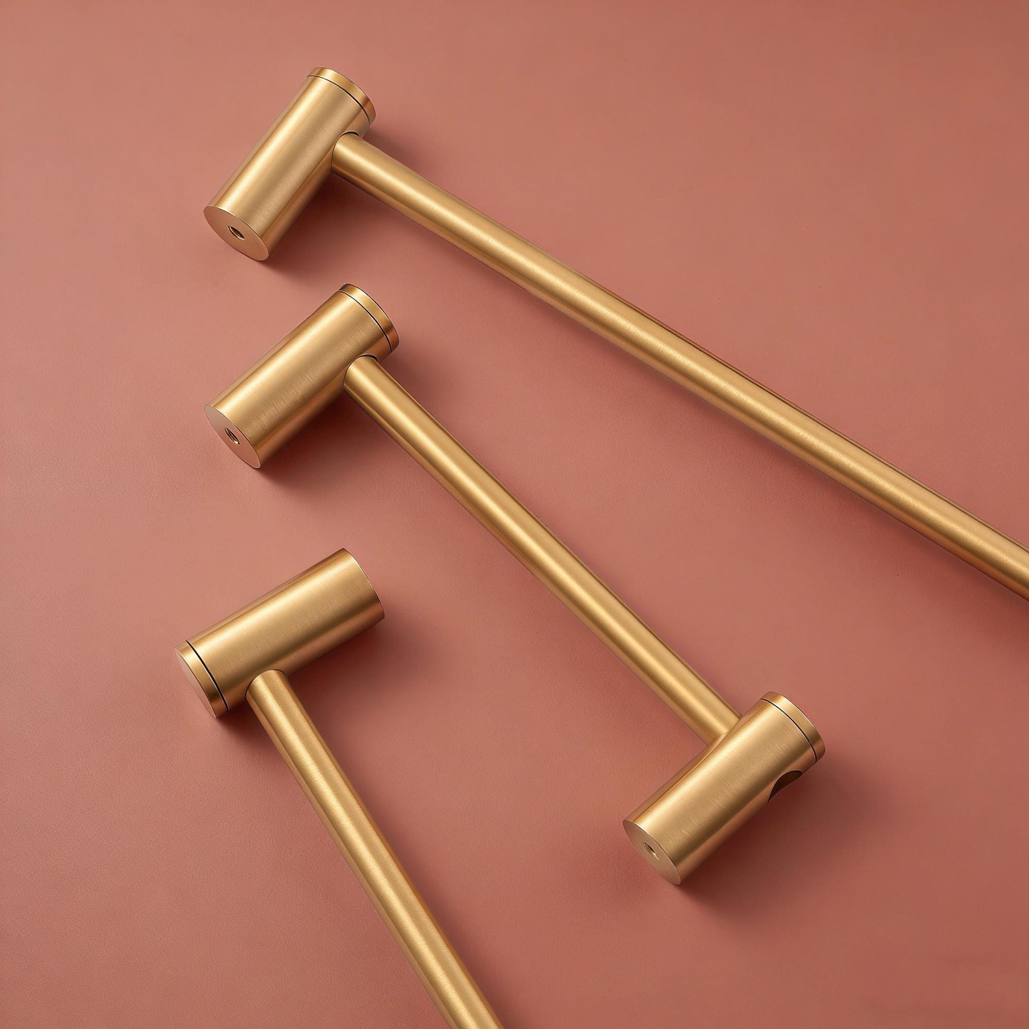 Adjustable Brass Cabinet Handles Solid Brass Drawer Pulls Modern Kitchen Hardware