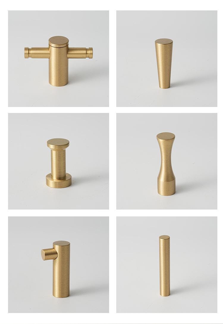 Adjustable Brass Cabinet Handles Solid Brass Drawer Pulls Modern Kitchen Hardware