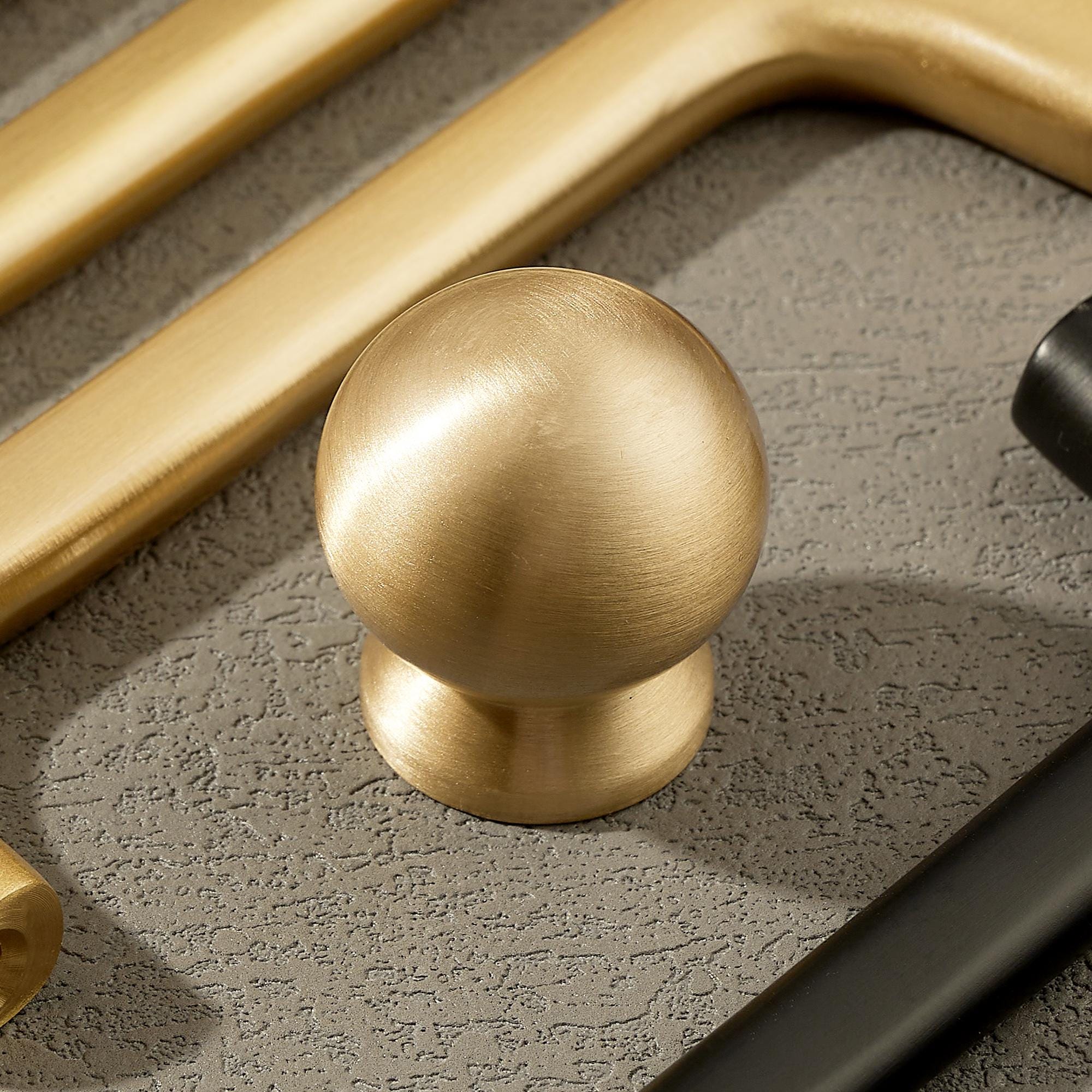 Modern L Shape Cabinet Pull, Solid Brass Drawer Handle, Minimalist Kitchen Hardware