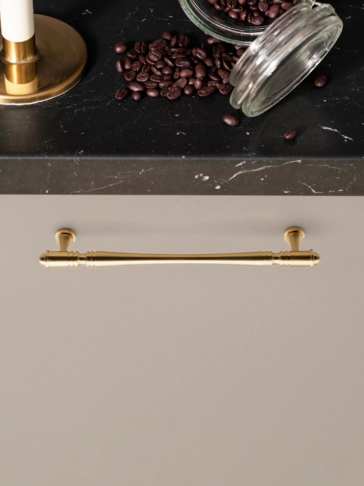 Classic Vintage Cabinet Pull & Knob | Vintage Drawer Handle | Traditional Solid Brass Kitchen Cabinet Hardware | Classic Dresser Pull Handle