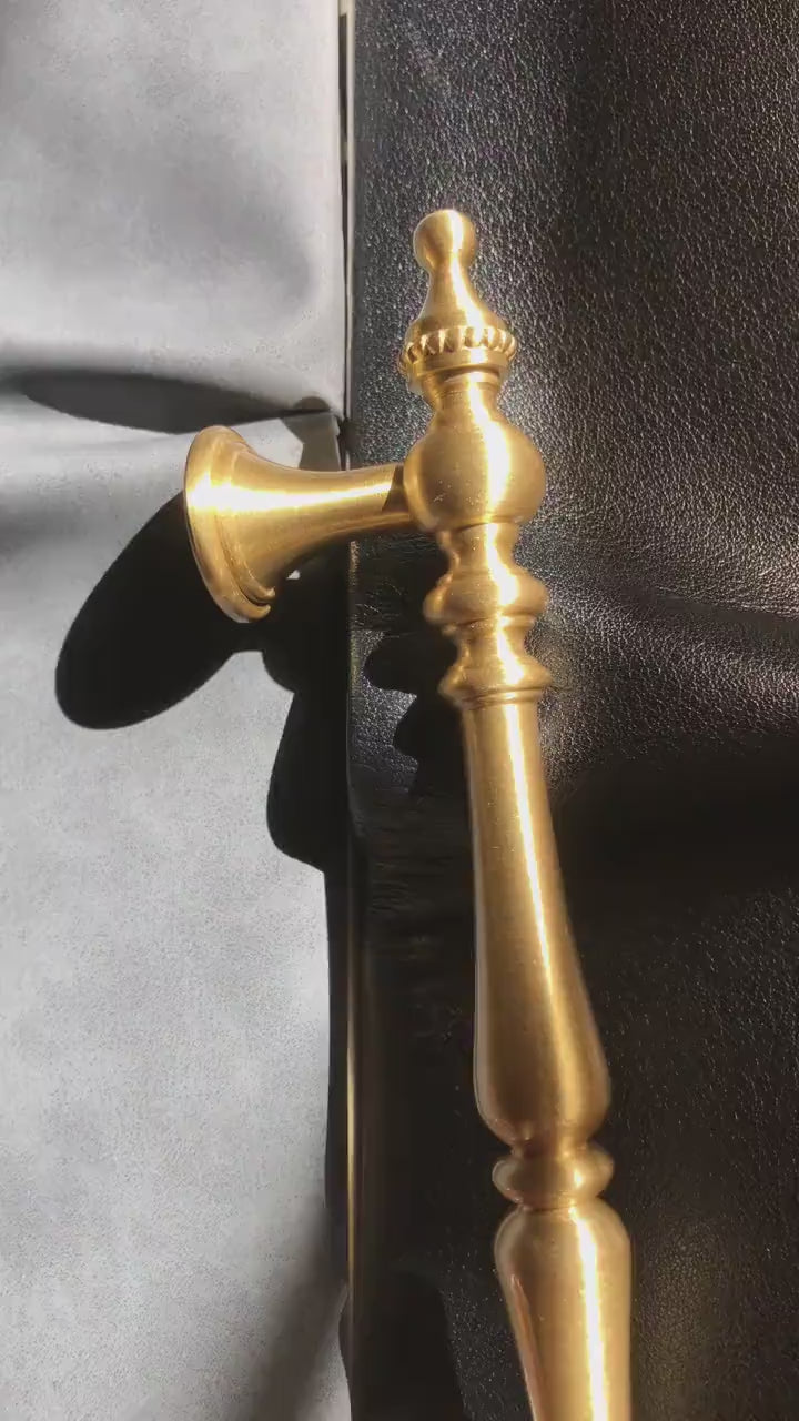 Solid Brass Cabinet Handles, Antique Gold Kitchen Drawer Pulls